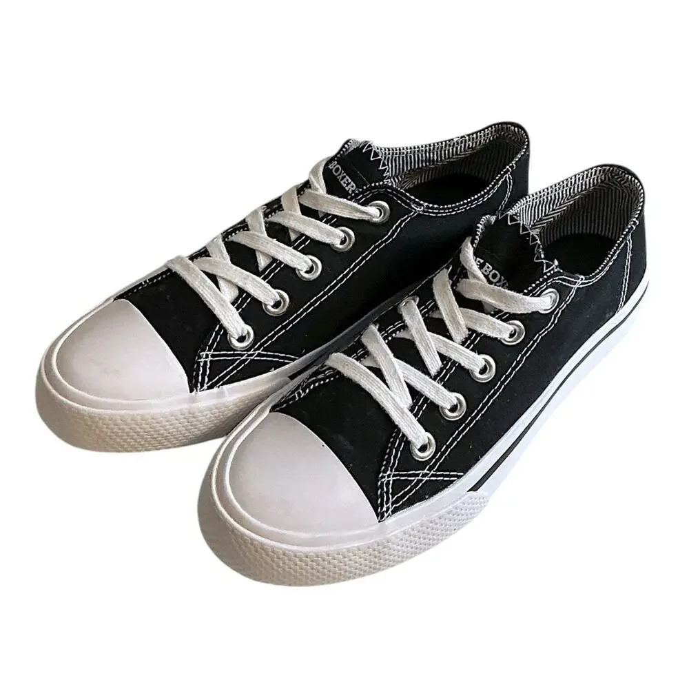 Joe Boxer Women's Black White Stella‎ Casual Sneakers Size 7M